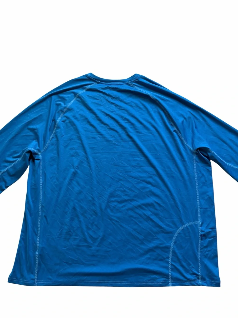 L.L. Bean Men’s Swift Cooling Rash Guard 3XL Blue Stretch Long Sleeve UPF 50+